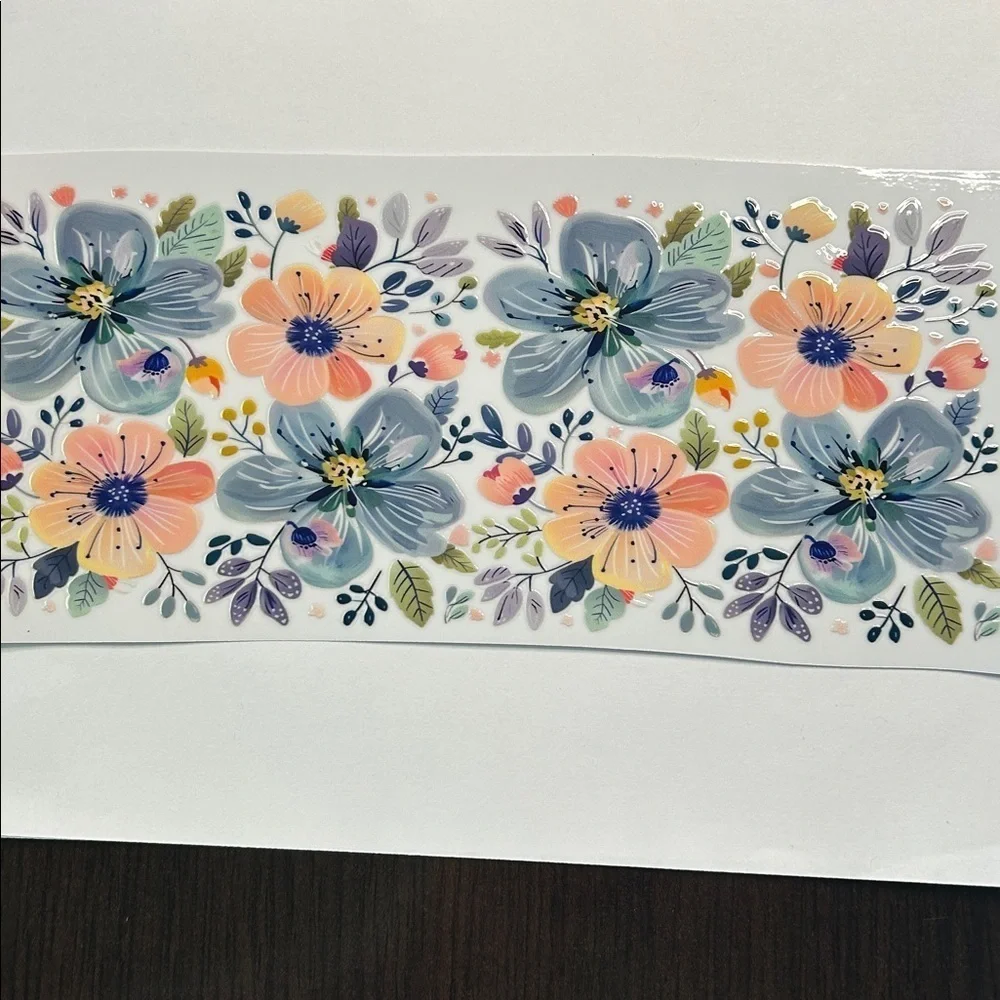 Pastel Floral Cup Decal